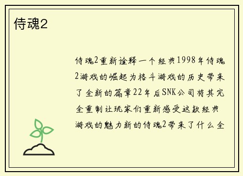 侍魂2